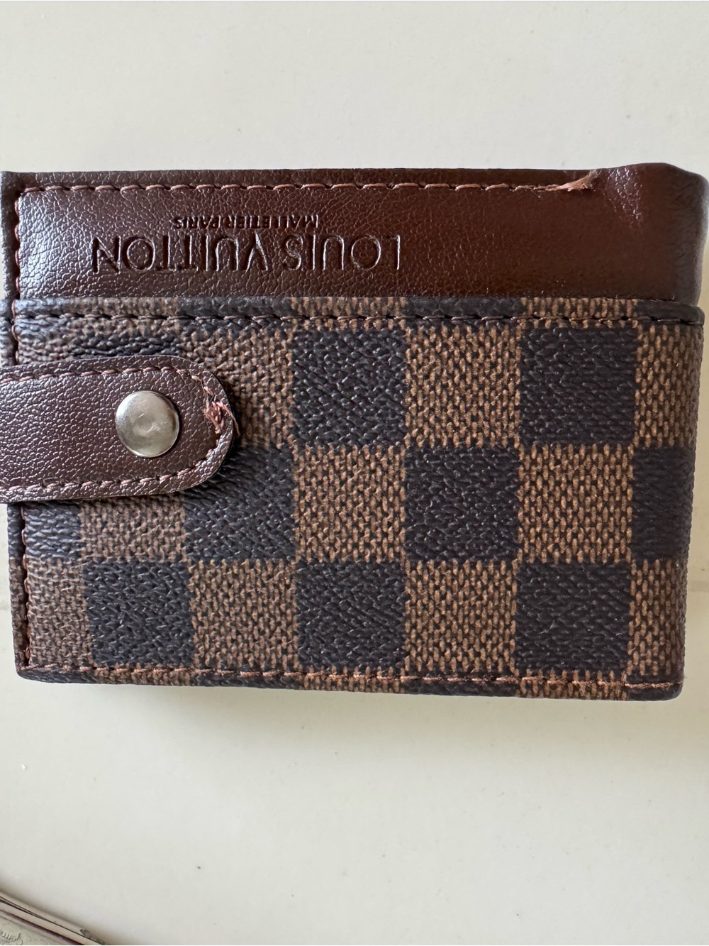Louis Vuitton Brown Damier Ebene Card & Key Holder